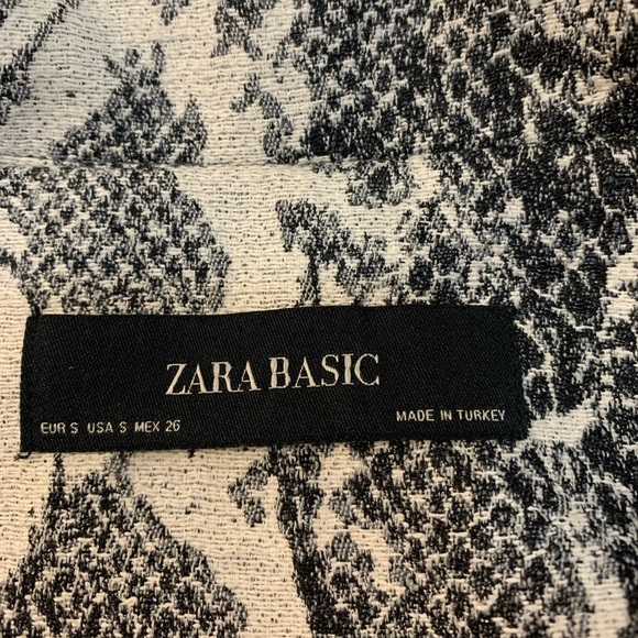 Zara Basic Jacquard Snakeskin Biker Moto Jacket - Picture 9 of 12